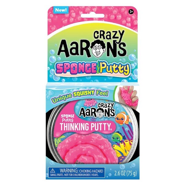 Crazy Aarons Trendsetters Sponge Putty 4 Inch Tin Kids Sensory Toy 3y+