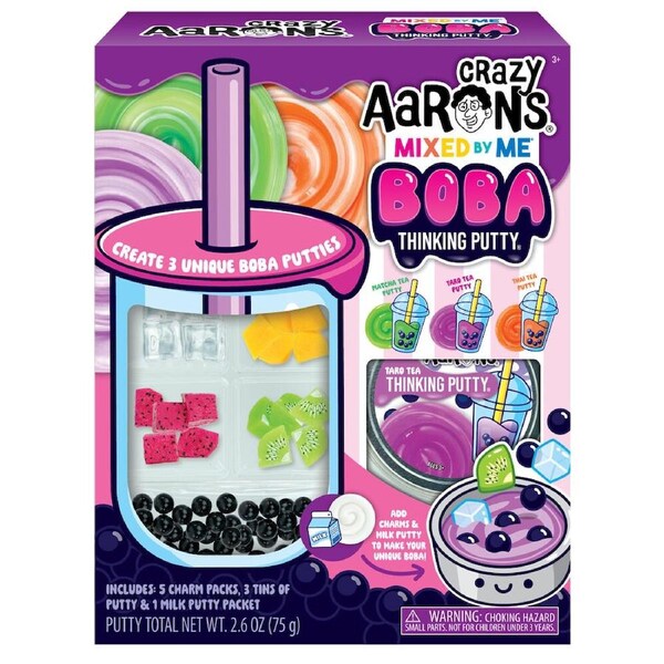 Crazy Aarons Putty Boba Mash Up Crafting Kit Kids Sensory Toy 3y+