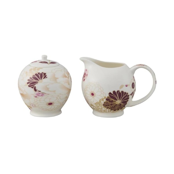 MW KIMONO SUGAR & CREAMER WHITE GB