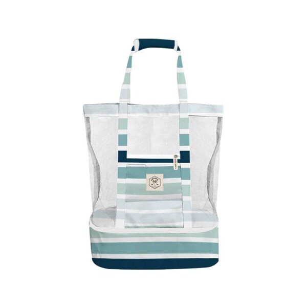 Good Vibes 2-in-1 Beach Insulated Cooler Bag Ocean Tide 47x45x20cm