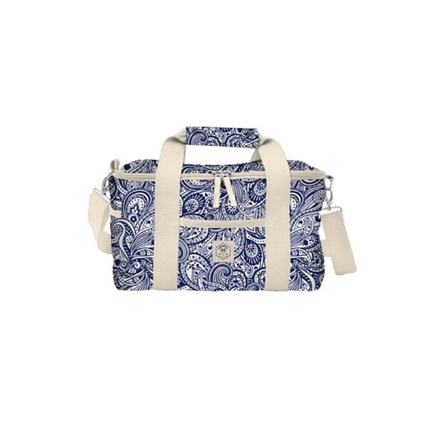 Good Vibes Deluxe 15 Can Insulated Cooler Bag Tahitian Blue 20x34x20cm
