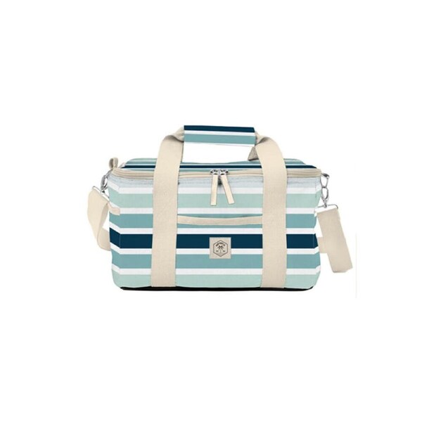 Good Vibes Deluxe 15 Can Insulated Cooler Bag Ocean Tide 20x34x20cm
