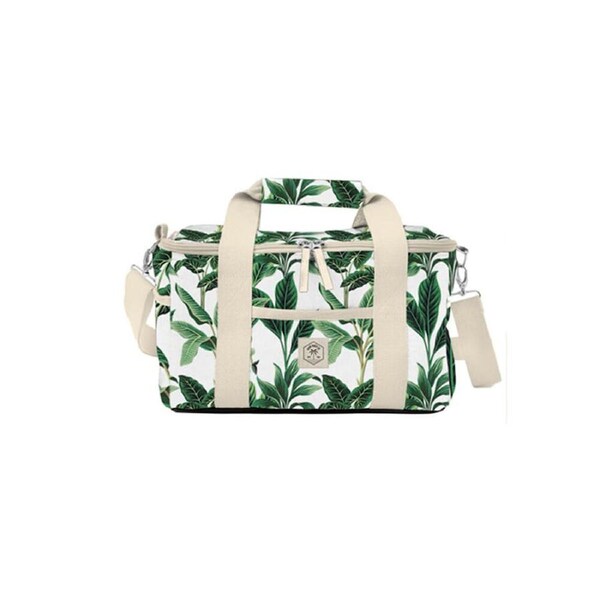 Good Vibes Deluxe 15 Can Insulated Cooler Bag Botanical 20x34x20cm