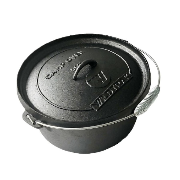 Cockatoo Portable Camping/Travel Camp Oven 9Qt 31x15.5cm Black