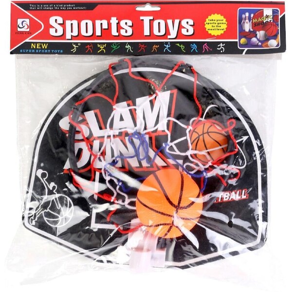 Razoo Slam Dunk Mini Basketball Set W/ Wall Mount Kids Toy 29x23cm