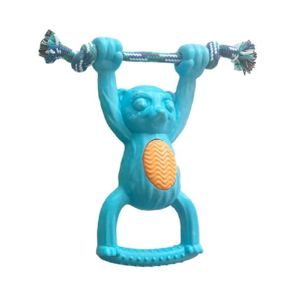 Pro Pet Care Super Strong TPR Monkey Hand Pull Dog Toy With Rope 25cm Assorted