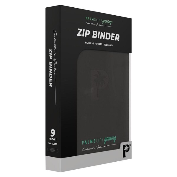 Palms Off Gaming Collector's Series 9 Pocket Zip Binder (Black)