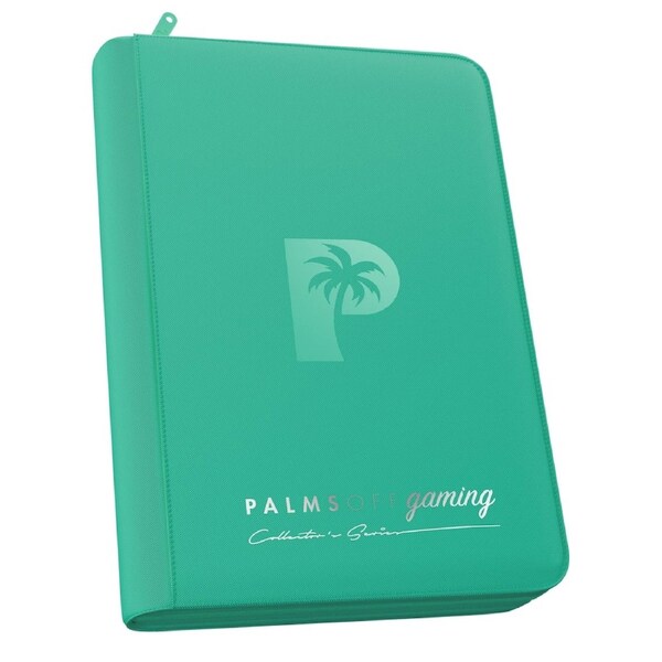 Palms Off Gaming Collector's Series 4 Pocket Zip Binder (Turquoise)
