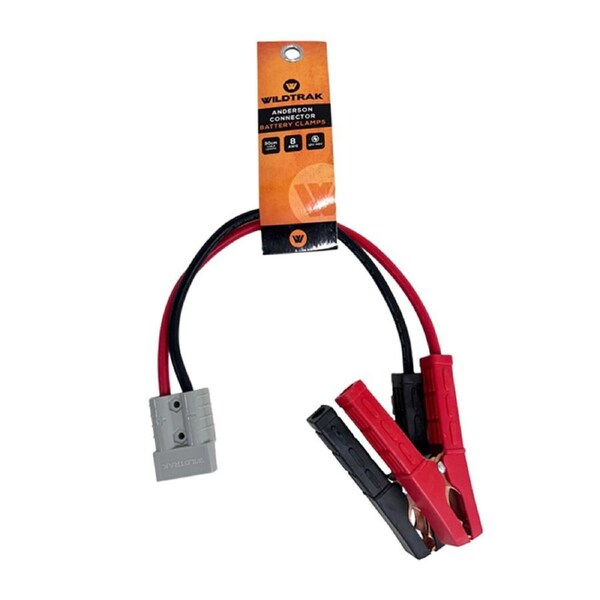 Wildtrak 50A Anderson Connector Heavy Duty Battery Clamps 8AWG 30cm