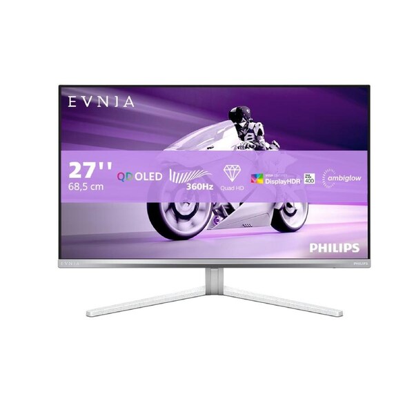 Philips Evnia 8000 27M2N8500/75 computer monitor 67,3 cm (26.5") 2560 x 1440 pixels Quad HD QD-OLED White