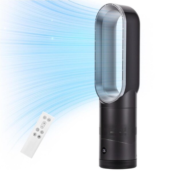 Advwin Bladeless Tower Fan, with 8 Speeds, 9H Timer, Remote & Touch Control, 80?? Wide Oscillation, Portable Floor Fan for Home, Office