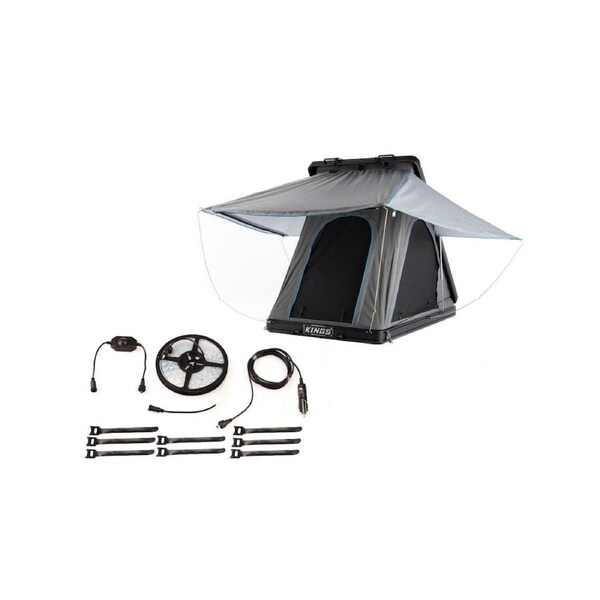 Kings Grand Tourer Aluminium Roof Top Tent MKIII + 4M Strip Light
