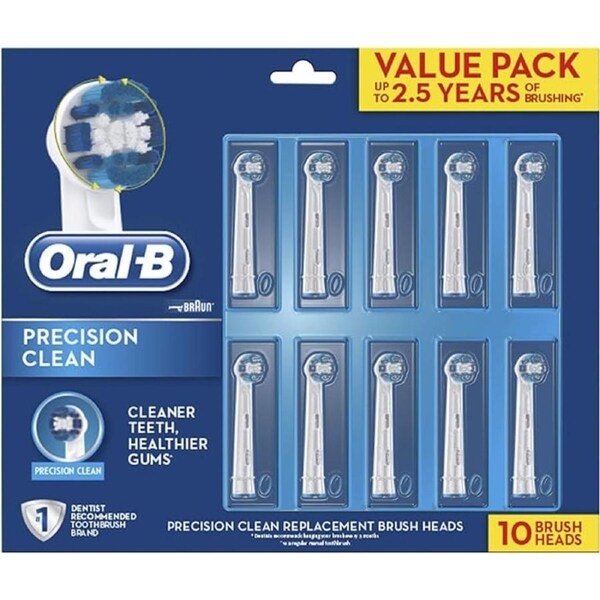 Oral-B Precision Clean Refill Brush Heads Bulk 10 Count Pack