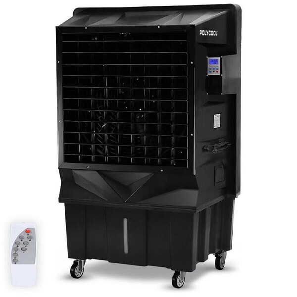 POLYCOOL 130L 750W Evaporative Air Cooler, Commercial Industrial Grade, Remote Control, Purifier, Humidifier, Fan