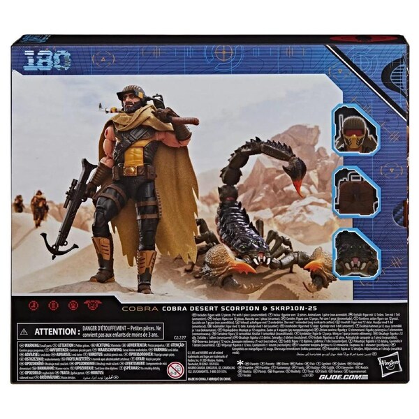 G.I. Joe Classified Series: #180 Cobra Desert Scorpion and SKRP10N-25 Action Figure