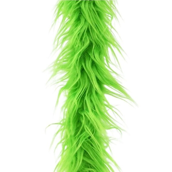 Mean Green Faux Fur Ribbon 2m