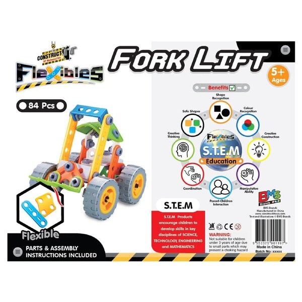 Construct It Flexibles, Fork Lift 84 Pcs