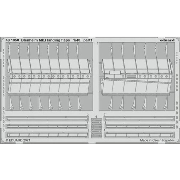 Eduard 1/48 Blenheim Mk.I landing flaps Photo etched parts 481050