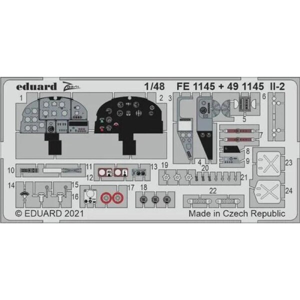 Eduard 1/48 IL-2 Photo etched parts 491145