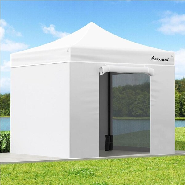 ALFORDSON Gazebo 3x3m Pop Up Marquee 600D Oxford Folding Camping Tent White