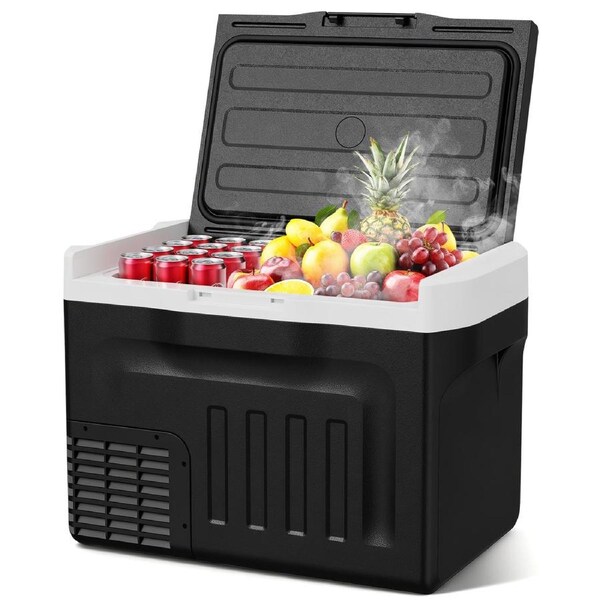 ADVWIN 22L Car Fridge, -20 Degrees Celsius-20 Degrees Celsius Portable Refrigerator 12/24V DC & 200-240V AC