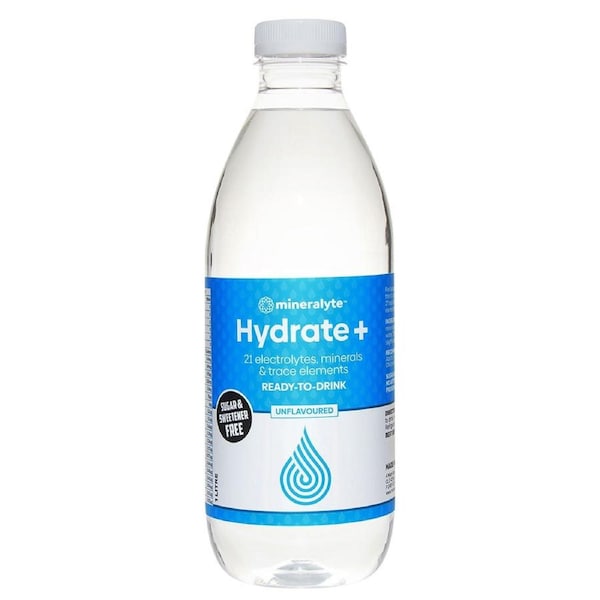 Mineralyte Hydrate+ Ready To Drink Unflavoured 1 Litre