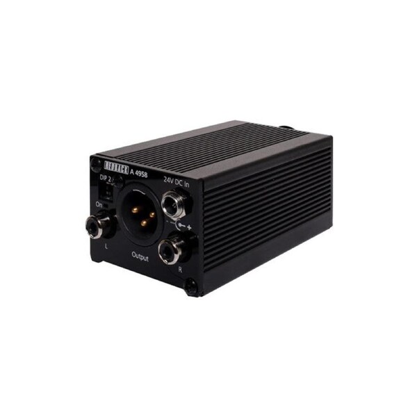 REDBACK A4958 Compact Balanced Microphone-Line Pre Amplifier 40W x 83D x 50H BLK