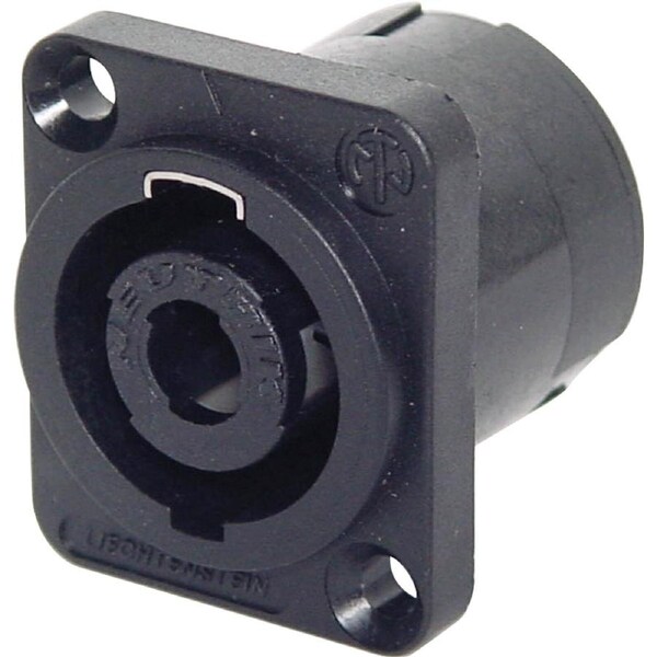 NEUTRIK NL4MP Speakon Socket Chassis Mount Airtight Design Black P0792