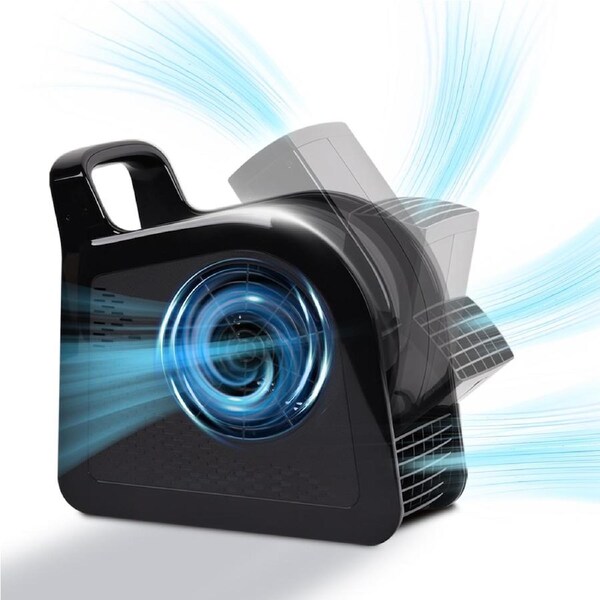 YOPOWER Air Mover Blower Fan - High Velocity Utility Fan for Drying, Cooling, Ventilating and Exhausting, Pivoting Floor Fans with 3 Speeds for Home Use and Job Site, 1 Outlet, 304CFM, Black