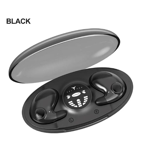 OZNALA Invisible Sleep Wireless Earphone Bluetooth 5.3 Headphones Hidden Earbuds Black