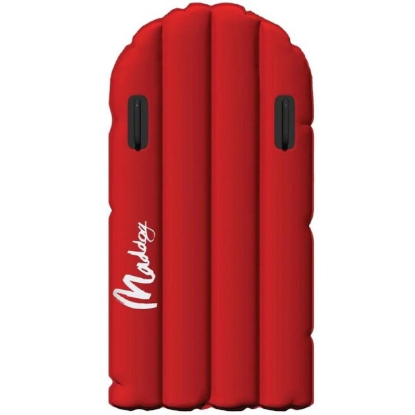 Maddog Fabric Inflatable Surf Mat with Handles 133 x 78cm (Red)