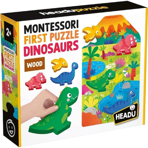 Headu - Montessori First Puzzle Dinosaurs