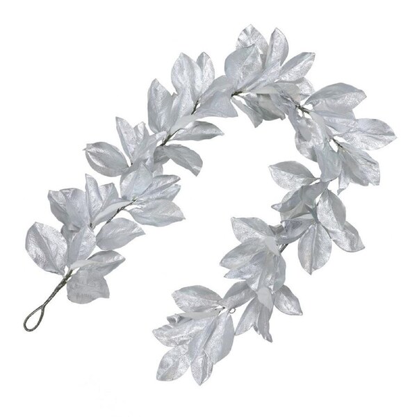 Silver Magnolia Garland 183cm