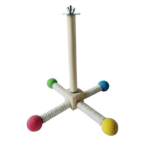 Parrot Toy Rotating Station Stand for Parrots Cockatiel Bird For Small Birds