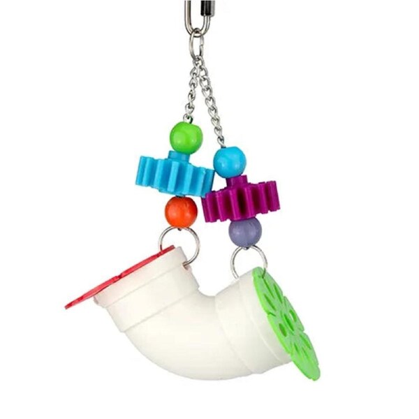 Bird Toy Foraging Hanging Pipe 25cm