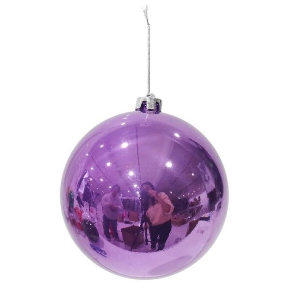 Bauble Pearl Purple 15cm