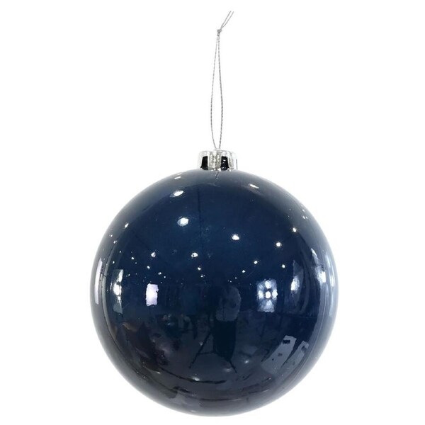 Bauble Pearl Navy 15cm