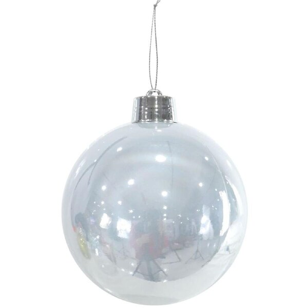 Bauble Pearl Silver 20cm