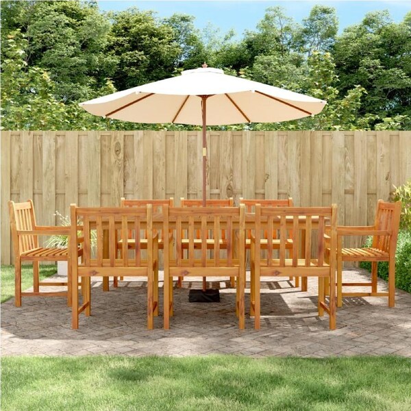 Garden Chairs 8 pcs 56x55.5x90 cm Solid Wood Acacia vidaXL
