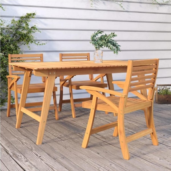 Garden Chairs 3 pcs 58x58x87 cm Solid Wood Acacia vidaXL