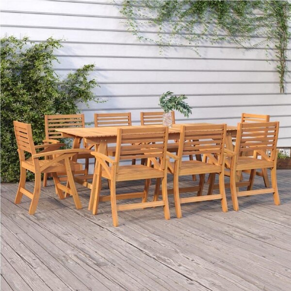 Garden Chairs 8 pcs 58x58x87 cm Solid Wood Acacia vidaXL
