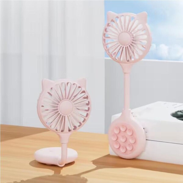 JOYBUY Small USB Desk Fan – Mini Fan with Suction Cup for Home or Travel