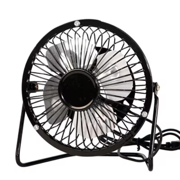 JOYBUY 4-Inch USB Mini Table Fan – High Velocity Cooling Fan for Office, Black