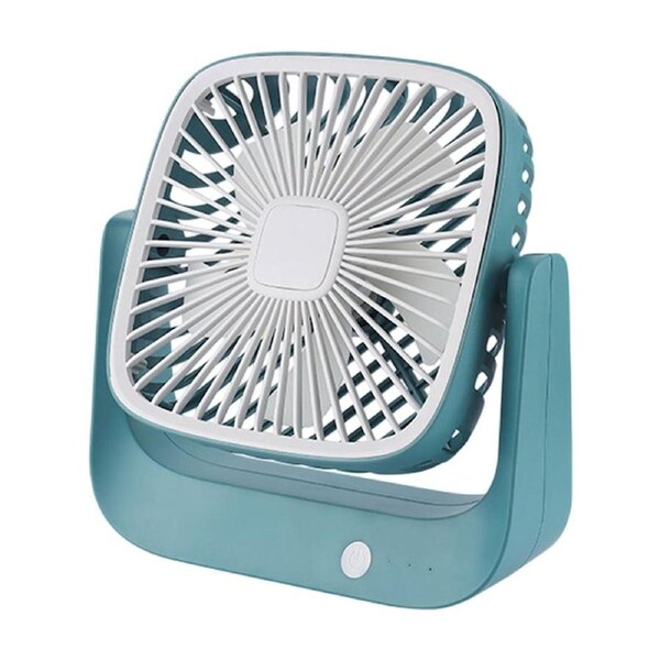 JOYBUY Compact Rechargeable USB Fan – Long Lasting Mini Fan in Blue Green