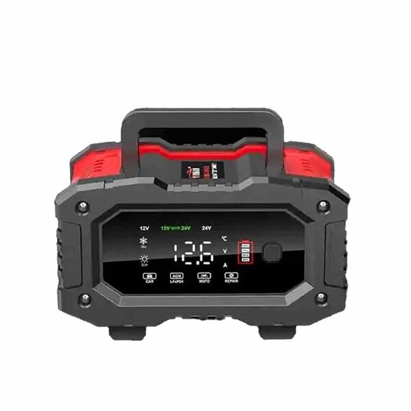 12V/24V Car Battery Charger Smart Automatic LCD Trickle Maintainer