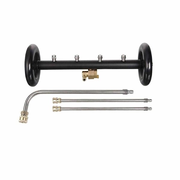 4000 PSI Under-Car Pressure Washer Undercarriage Cleaning Broom Set