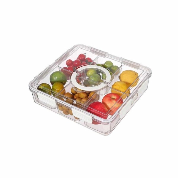 Portable Kitchen Storage Box Food Organizer Fresh Container