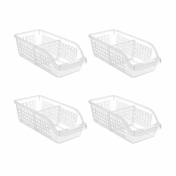 Refrigerator Storage Boxes Transparent Kitchen Organizer - 4pcs