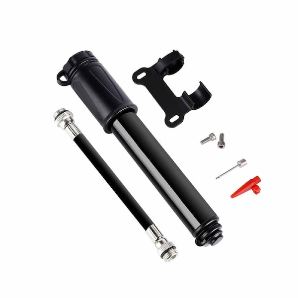 Portable Bike Mini Aluminium Bicycle Air Pump Hand Ball Inflator