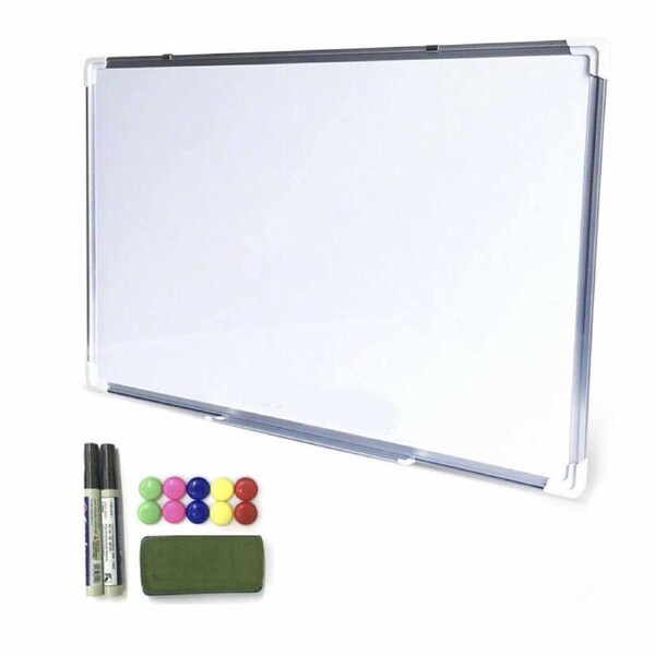 Magnetic Whiteboard Home Office Marker Eraser Button - 90x60CM